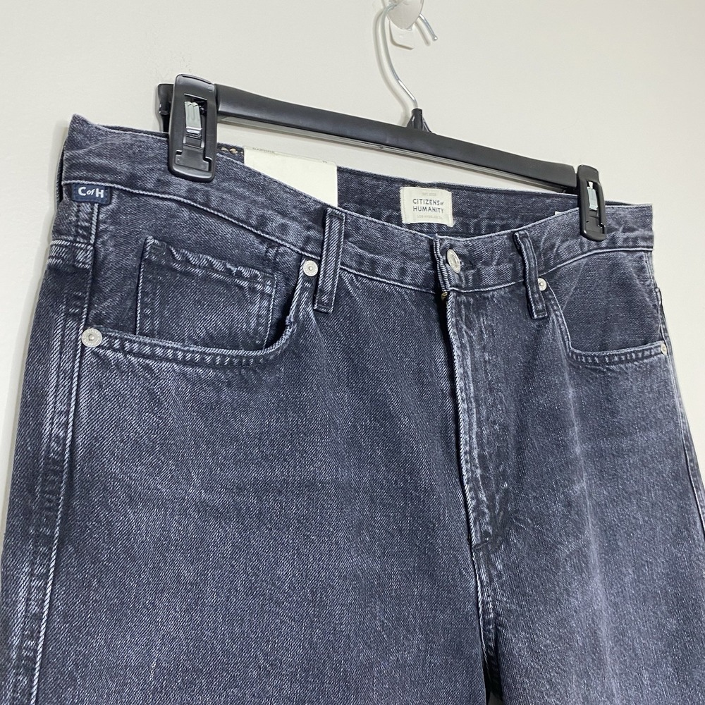 Citizens of Humanity Daphne High Rise Straight Stovepipe Leg Jeans Sz 31 Black - Picture 4 of 15